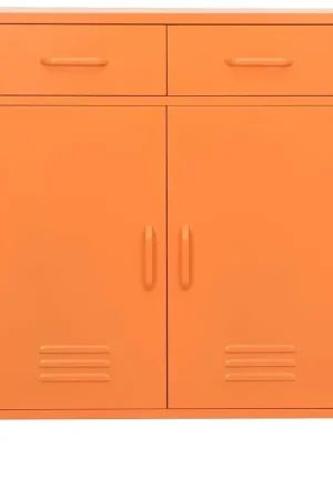 Reso Gratuito Armadietto Arancione 80x35x101,5 cm in Acciaio 336156