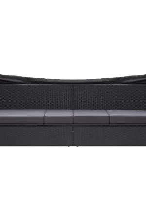 Divano Letto da Esterno con Baldacchino in Polyrattan Nero 46092 Ordina Subito