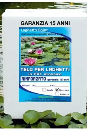 Telo per Laghetto in PVC rinforzato Marrone mt 4,00 x mt 5,00 - GARANZIA 15 ANNI Offerta Speciale