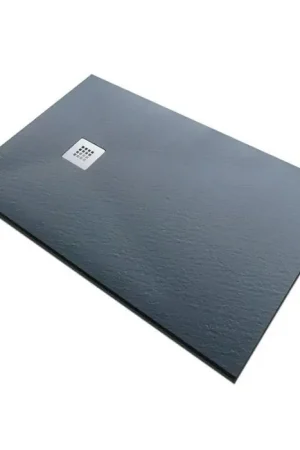 Piatto doccia in pietra SOLIDSTONE alto 2,8 cm - Antracite Grafite nero RAL 7016 - Misura: 80x170 x 2,8h Subito Disponibile