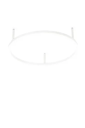 Plafoniera Moderna Oracle Alluminio-Materie Plastiche Bianco Led 32W 3000K Novità