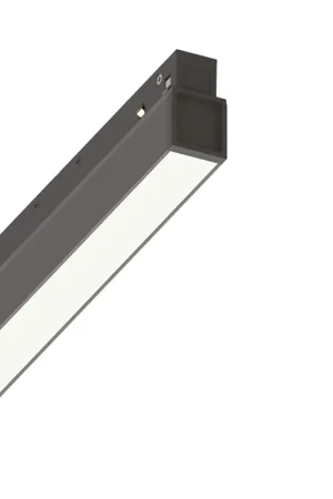 Supporto Lineare Binario Ego Wide Alluminio Nero Led 26W 3000K Luce Calda 1-10V Promo Stagionale