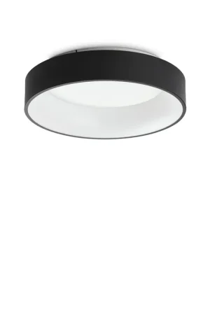 Plafoniera Moderna Ziggy Metallo Nero Led 30W 3000K Luce Calda Acquista Ora