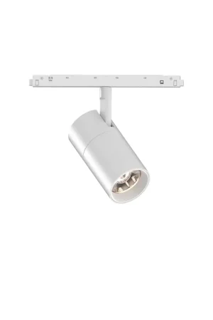 Faretto Binario Singolo Ego Alluminio Bianco 1 Luce 19W 3000K Luce Calda 1-10V Occasione