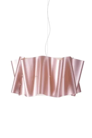 Sospensione Moderna Folio Polilux ® Pink Metal E Metallo Cromo 1 Luce E27 D60Cm Super Prezzo