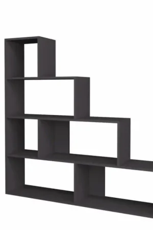 Libreria a scala Alis Cemento 145x29xh.145 cm Occasione Imperdibile