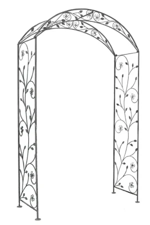 ARCO ANDERSON GRIGIO ANTICO IN ACCIAIO VERNICIATO A POLVERE 135 X 47,5 X H230CM Prezzo Conveniente