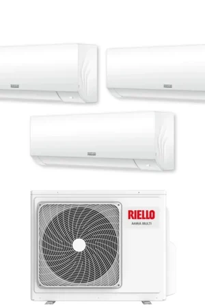 Acquista Ora Climatizzatore Condizionatore Riello Trial Split Inverter serie AARIA PLUS I 9+12+12 con AARIA MULTI 355 PI R-32 Wi-Fi Integrato 9000+12000+12000