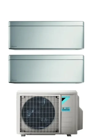 A Buon Prezzo Condizionatore Dual Split Daikin Stylish Total Silver 9+15 con 2MXM68A R-32 Wi-Fi Integrato Grigio Garanzia Italiana