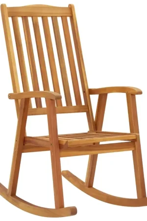 3064181 Rocking Chair with Cushions Solid Acacia Wood (311844+43181) 3064181 Prezzo Scontato