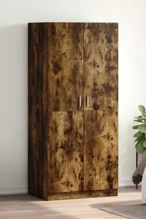 Acquista Ora Armadio Rovere Fumo 80x52x180 cm in Legno Multistrato 815351