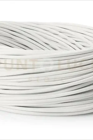 Rolla 50 mt cavo elettrico 2x0,75 mm rivestito in tessuto bianca Di Tendenza