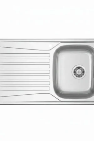 Acquista Ora Lavello incasso in acciaio inox 86x50 gocciolatoio SX - Cromo