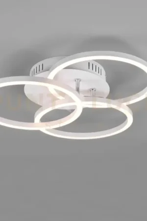 CIRCLE PLAFONIERA LED 27W 3200lm, 2700 - 6000K BIANCA 3 CERCHI ORIENTABILI CON TELECOMANDO MULTIFUNZIONE L. 43,5CM DIMMERABILE Non Perdere