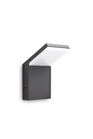 Ultima Occasione Applique Moderna Style Alluminio Antracite Led 9W 3000K Luce Calda