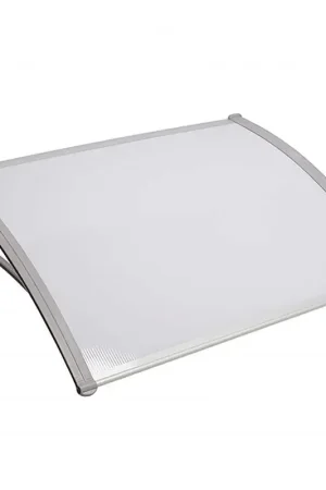 A Buon Prezzo Pensilina Rain con Braccetti in Policarbonato Opaco 100x150 cm