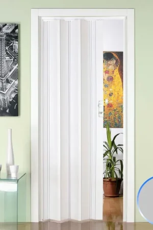 Affare Porta a Soffietto da Interno in PVC Grigio 88 5x214 cm mod. Luciana