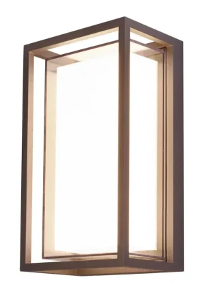 Applique led da parete colore corten mod. Leon Non Perdere