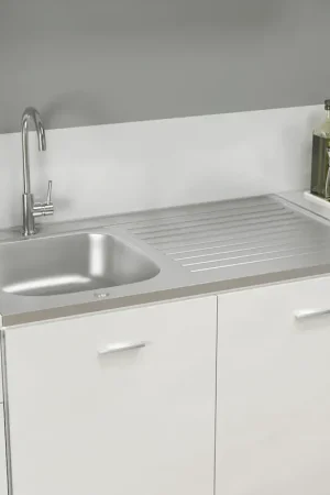 Ultimissimo Modello Lavello da Cucina con Scarico Argento 1000x600x155 mm Acciaio 147237