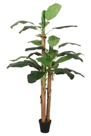 Vendita Finale Albero di Banano Artificiale 19 Foglie 180 cm Verde 359002