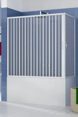 ? Box Vasca a Soffietto Liberte' 70x150xH.150 cm in PVC a due ante con apertura angolare. Bestseller