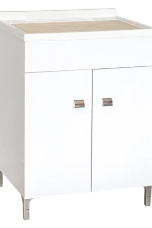A Buon Prezzo MOBILE LAVATOIO 'DANA' cm 60 x 50 x h.84 - laccato bianco - SAVINIDUE