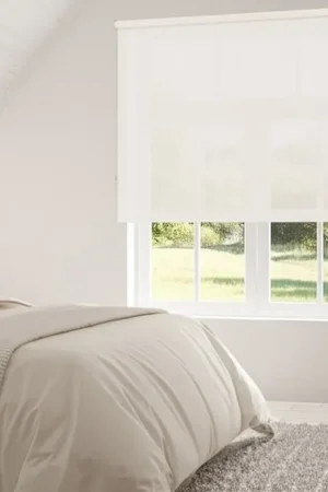 Bestseller Tenda a rullo Viewtex Screen 5% Grado di apertura bianco lino 180 x 250 cm - Made in Europe - 5 anni di garanzia