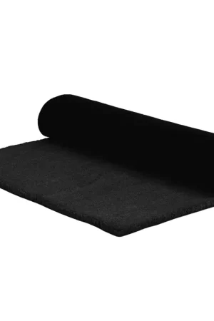 Zerbino Nero 100x200 cm in Fibra di Cocco 155581 Compra Oggi Stesso