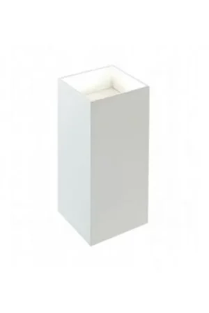 Applique Da Esterno Moderna Tower Alluminio E Vetro Bianco Led 6,6W 3000K Economico