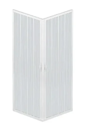 ? Cabina doccia Liberté 80x120 cm in PVC a soffietto - Apertura angolare Ordina Subito
