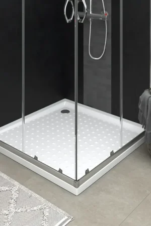 Vendita Finale Piatto Doccia con Superficie Puntinata Bianco 80x80x4 cm in ABS 148900