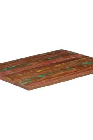 Acquista Ora Piano Tavolo 100x80x2,5 cm Rettangolare in Massello di Recupero 371081