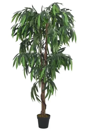 Albero Mango Artificiale 600 Foglie 150 cm Verde 359032 Spedito Oggi