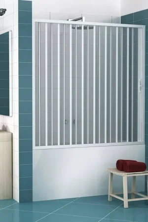 ? Box Sopravasca Mod. Libertè 170 cm in PVC - Apertura a Soffietto Laterale Direttamente Dal Produttore