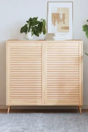 Ante con Design a Lamelle 2 pz 99,3x59,4 cm in Legno di Pino 151140 Subito Disponibile