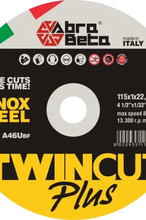 ABRABETA DISCO P/FERRO TWIN CUT PLUS 115X1,0 MM- 50,0 pz Non Perdere