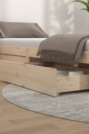 A Buon Prezzo Cassettoni da Letto 4 pz in Legno Massello di Pino 814994