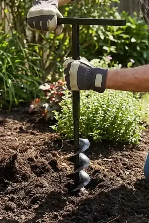 Vendita Finale Trapano da terra con manico 180 mm con Tubo di prolunga Acciaio 5 m 270531