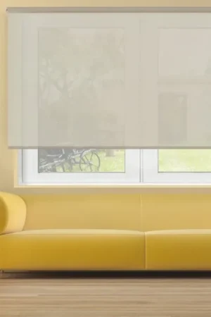 A Buon Prezzo VIEWTEX Tenda a rullo traslucida Cotone (Cotone riciclato) Beige 135 X 250cm - Made in Europe - 5 anni di garanzia