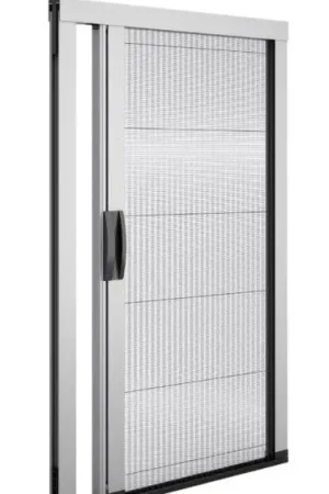 Zanzariera laterale Plisse in kit da taglio riducibile Misure L185cm x H160cm - Colore Marrone RAL 8014 Offerta