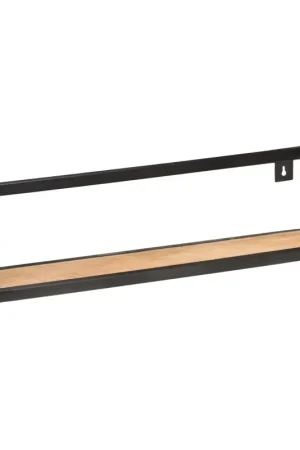 Mensole a Muro 2 pz 80 cm in Legno Massello di Mango Grezzo 320670 Popolare